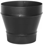 New Imperial BM0080 1977230 8" X 7" Black Stove Pipe 24 Gauge Reducer Fitting. Fixed Price $16.95.