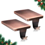Hmasyo Set Of 2 Heavy Duty Iron Christmas Stocking Holders For Mantle. Fixed Price $28.99.