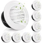 8 Pack Air Round, 4 Inch Soffit Vent, Abs Louver Cover With Bui.... Fixed Price $34.57.