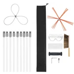 Chimney Sweep Kit, 30 Ft Maximum Extendable Length Brush, Cleane. Fixed Price $75.27.