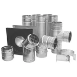 Duravent Pelletvent 3" Stainless Steel Horizontal Venting 10-PIECE Kit, Grey. Fixed Price $254.99.