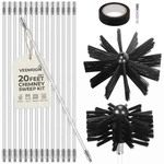 Veemoon Chimney Sweep Brush Kit, 20FT Dryer Vent Cleaner With Anti-.... Fixed Price $32.22.