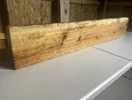 Figured Wood Fireplace Mantel/live Edge Oak/rustic Mantlepiece. Fixed Price $228.75.