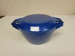Denmark Morso Blue Enameled Cast Iron Covered Dish. Fixed Price $35.20.