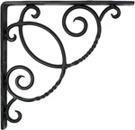 Achla Designs Wrought Iron Decorative Scroll Shelf Brackets, Pair Black. Fixed Price $65.58.