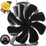 Wood Stove Heat Powered Fireplace Fans Non Electric Activated Thermal. Fixed Price $31.08.