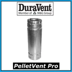 Duravent Pelletvent Pro Pipe Length 3" Diameter X 24" Long #3PVP-24. Fixed Price $59.99.