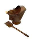 Pellethead Rust Finish Coal Hod Scuttle Bucket W/shovel, Fireplaces And Stoves. Fixed Price $49.95.