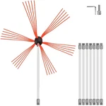 Vevor Power Sweep Flu-flex Flexible Chimney Rods For Liners Brush Head Brass. Fixed Price $50.99.