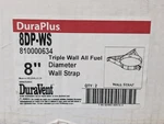 Qty 2 Duravent 8DP-WS 8" Inner Diameter Wall Strap Class Chimney Pipe. Fixed Price $95.99.