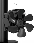 Hidalife Wood Stove Fan Magnetically Flue Pipe Mounted, Heat Medium, Black. Fixed Price $62.37.