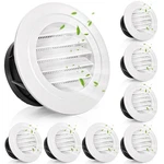 Cididu 8 Pack Air Round, 4 Inch Soffit Vent, Abs Louver Cover W.... Fixed Price $33.11.
