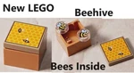 New Lego Hive With Bees Inside Printed Top Box Crate Honey Gift. Fixed Price $6.76.
