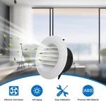 Wadoy Soffit Vents Inch For Exhaust Fan With Screen 4PCS-ABS-4 In., White. Fixed Price $27.49.