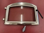 New! Napoleon Fireplace Wood Stove Door H222-SS Satin Chrome Plated With Glass. Fixed Price $495.00.