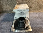 (qty 10) Standard Master #7 Square Base Roof Pipe Flashing Black Epdm. Fixed Price $162.85.
