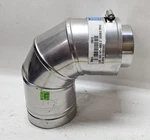 Duravent L88-553 W2-9003 Double-wall Stainless Steel 3" Elbow Pipe. Fixed Price $79.00.