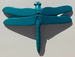 Dragonfly-iwachu Cast Iron Incense Stick Holder-blue-gold-japan-authentic-rare. Fixed Price $35.00.