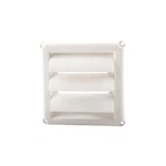 Louvered Weather-resistant Outdoor Plastic Dryer Vent Cover For Deflecto. Fixed Price $21.15.