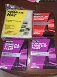 Isopon Car Body Repair Lot Filler Fiberglass Mat Scratch And Stone Chip. Fixed Price $20.00.