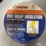 Frost King Foil Backed Fiberglass Pipe Wrap, 3"X1"X25'. Fixed Price $9.00.