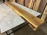 White Wood Fireplace Mantel/live Edge Oak/rustic Mantlepiece. Fixed Price $875.00.