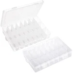 Pack 24 Grids Plastic Storage Clear Organizing Containers With Adjustable D.... Fixed Price $15.32.