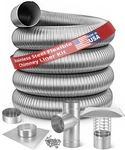 Forever Vent 6 Inch Diameter Smoothwall Stainless Steel Chimney Liner Kits. Fixed Price $595.95.