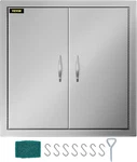 Vevor Bbq Access Door 24W X 24H Inch,grill Double Brushed Stainless. Fixed Price $69.00.