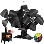 Wood Stove Fan With Magnetic Thermometer, 8 Blades, Silent Motors, Horizontal.... Fixed Price $38.80.