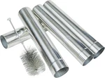 Stainless Steel Stove Kit, Wood Chimney Flue 4 Pipes, 1 Brush. Fixed Price $42.85.