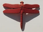 Dragonfly-iwachu Cast Iron Incense Stick Holder-red-gold-japanese-authentic. Fixed Price $35.00.