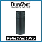 Duravent Pelletvent Pro Black Pipe Length 3" Diameter X 6" Long #3PVP-06B New!. Fixed Price $49.99.
