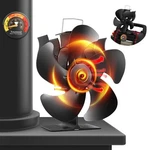 Wood Stove Fan 5-BLADE, Heat Powered, Quiet, Includes Thermometer, Circulates.... Fixed Price $36.58.