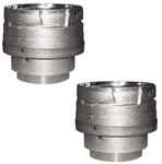 (2) M&g Duravent 3PVL-X4ADR 3" 4" Pellet Stove Chimney Pipe Adapters. Fixed Price $179.90.