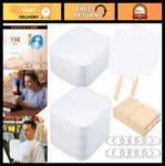 150 Sets Handheld Church Fans - Blank Paper Craft With Wooden Handles For. Fixed Price $87.99.
