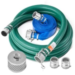 Vevor Suction Kit For Water Pump In X 20 Ft GREEN/50 Blue Hoses. Fixed Price $101.99.