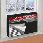 Air Conditioner Covers For Inside 21"W 15"H 21''WX 15''HX 3.5''D, Black. Fixed Price $34.46.