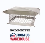 Hy-c Shelterpro 18X18 Chimney Cap Galvanized Steel Black Single Flue. Fixed Price $144.00.