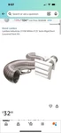 Lambro Industries 313W White 4"/5' Semi-rigid Duct Louvered Vent Kit. Fixed Price $7.00.