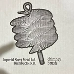 Imperial Sheet Metal Ltd. Chimney Brush BR0327 10" Black For Indoor Use. Fixed Price $15.00.