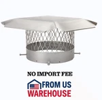 Hy-c Draft King 12IN Round Chimney Cap Stainless Steel Single Flue Bolt-on. Fixed Price $132.00.