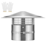 Vivohome 6" Cone Top Chimney Cap With Screen, Round Roof Rain Cover, .... Fixed Price $86.66.