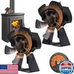 Flanagan 2 Pcs Fireplace Fans 6 Blades 7IN Heat Powered Log Burner Stove. Fixed Price $69.64.