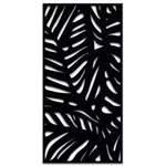 Oasis 3 Ft. X 6 Decorative Privacy Panel In Black Powder-coated Steel With. Fixed Price $282.35.