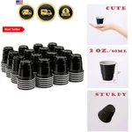 100CT 2OZ. Mini Black Shot Cups, Disposable And Small Size Perfect For Party,.... Fixed Price $19.99.