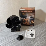 Yxlanxy YX10 6 Blades Fireplace Stove Fan Heat Powered Log Wood Burner. Fixed Price $28.89.