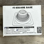 10 Count Standard Master #5 Square Base Roof Pipe Flashing Dark Green Epdm. Fixed Price $199.99.