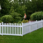 3FT X 6FT (1 Panel + Post) No Dig Wambam Newport Fence Kit, White Vinyl Pi. Fixed Price $151.85.