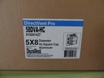Duravent 5X8 Square Horizontal Termination Cap New 58DVA. Fixed Price $390.00.